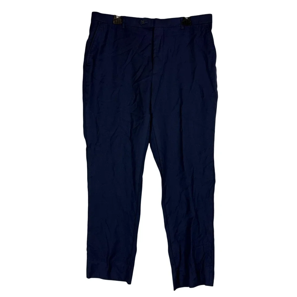 Joseph Abboud Dress Pants Mens 38 Blue JOE Custom Express Wool Formal